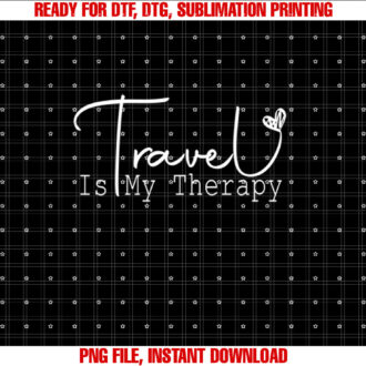 Retro Vintage Travel Is My Therapy Funny Cute Travel Lover T-shirt