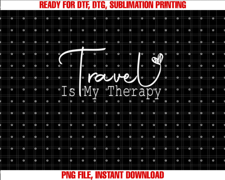 Retro Vintage Travel Is My Therapy Funny Cute Travel Lover T-shirt