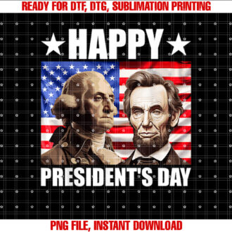 Retro Washington Lincoln American Flag Happy Presidents Day T-shirt
