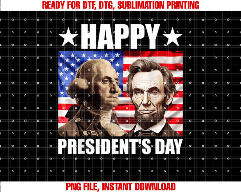 Retro Washington Lincoln American Flag Happy Presidents Day T-shirt
