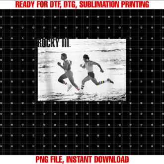 Rocky 3 Apollo Creed Racing Rocky On the Beach T-shirt