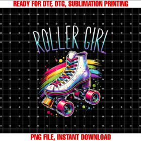Roller Girl Roller Skates Retro 90s 80s Skates T-shirt