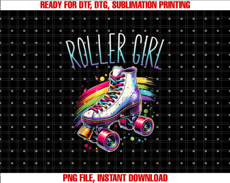 Roller Girl Roller Skates Retro 90s 80s Skates T-shirt