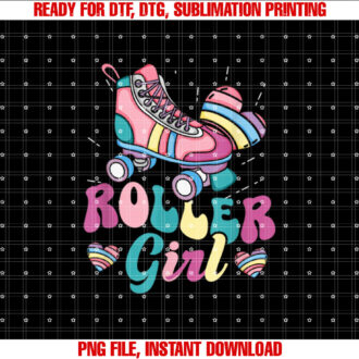 Roller Girl Skater Skating Retro Vintage 70s 80s 90s Skates T-shirt