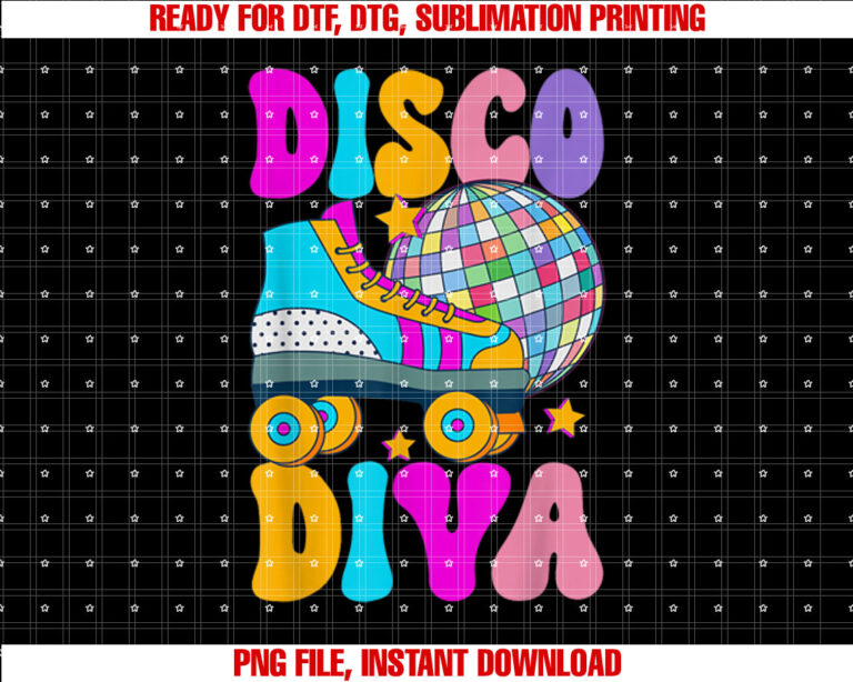 Roller Skating Disco Diva Skate Girl 70s Retro T-shirt