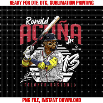 Ronald Acuna Jr Atlanta Baseball MLB Players MLBRAC3004 T-shirt