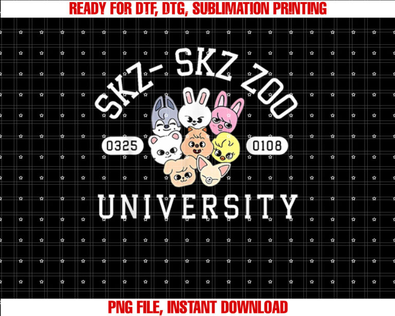 SKZ Zoo university gift for kpop fans T-shirt