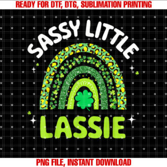 Sassy little lassie rainbow girls and women St Patricks day T-shirt