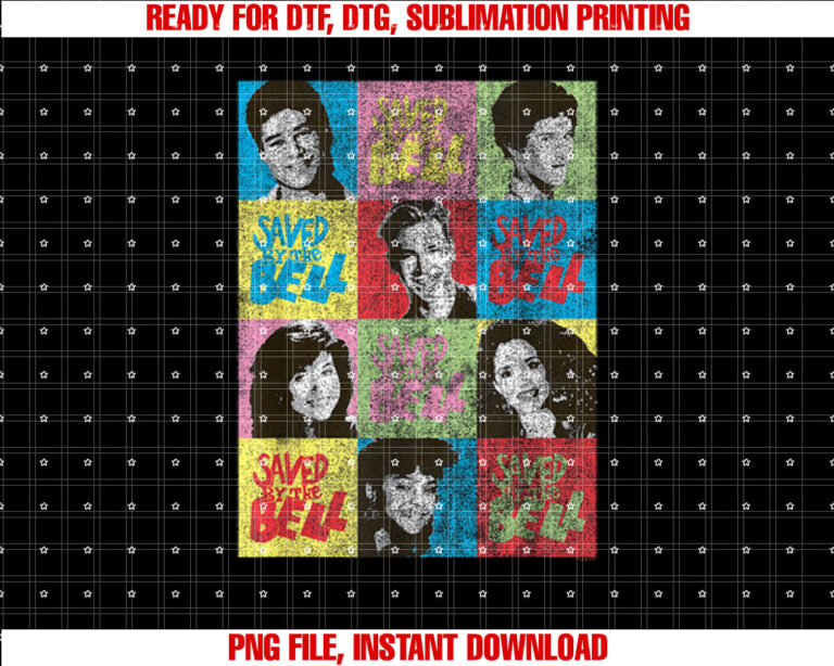 Saved By The Bell Blocks With Faces T-shirt