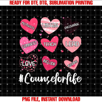 School Counselor Hearts Teacher Appreciation Valentines Day T-shirt