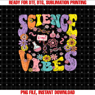 Science Vibes Retro 1st Day of Back To School Groovy Teacher T-shirt