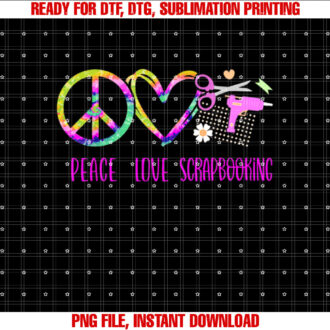 Scrapbooking Tie Dye Peace Love Scrapbooking T-shirt