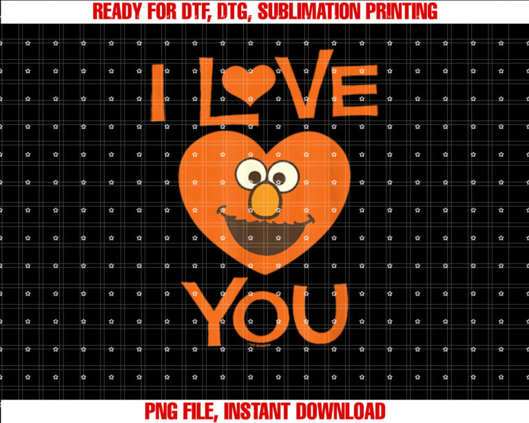 Sesame Street Elmo I Love You Valentine T-shirt