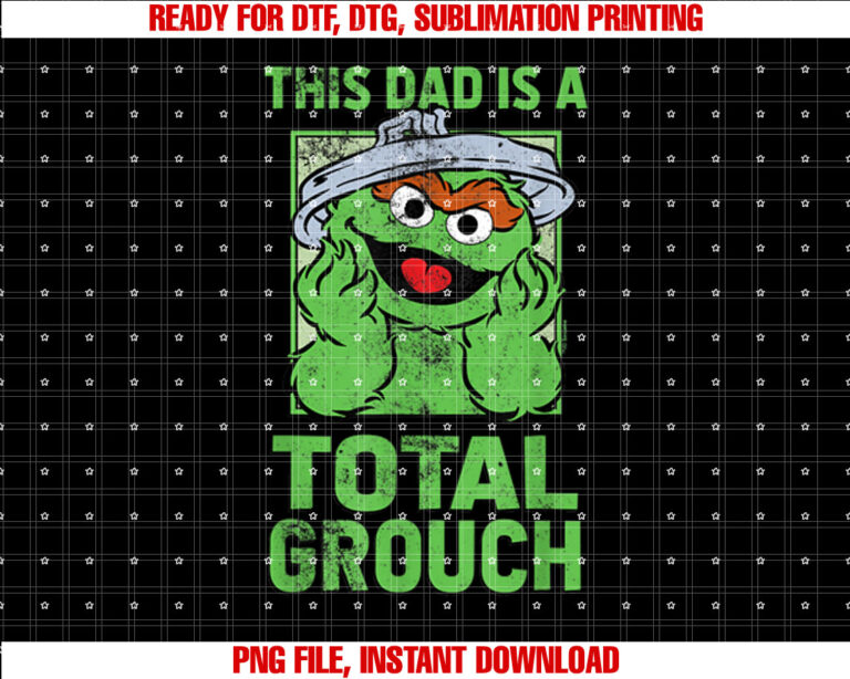 Sesame Street Fathers Day Total Grouch Dad T-shirt
