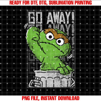 Sesame Street Oscar the Grouch Go Away T-shirt