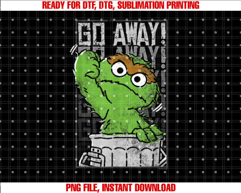 Sesame Street Oscar the Grouch Go Away T-shirt