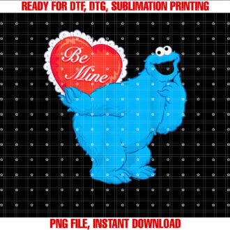 Sesame Street Valentines Day Be Mine With Cookie Monster T-shirt