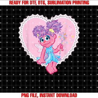 Sesame Street Valentines Day Heart With Abby Cadabby T-shirt