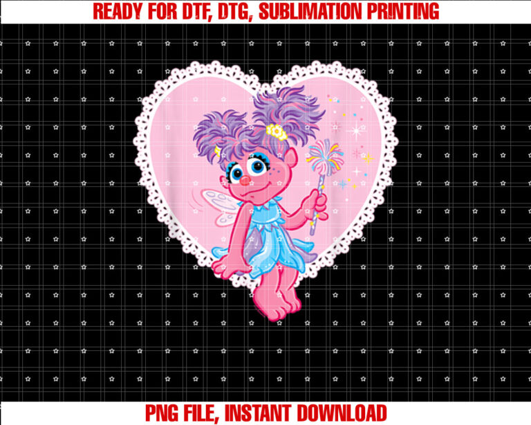 Sesame Street Valentines Day Heart With Abby Cadabby T-shirt
