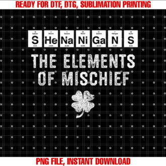 Shenanigans Periodic Table Elements St Patrick Day Chemistry T-shirt