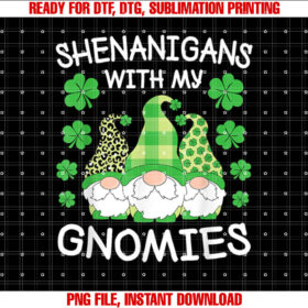 Shenanigans With My Gnomies St Patricks Day Gnome T-shirt