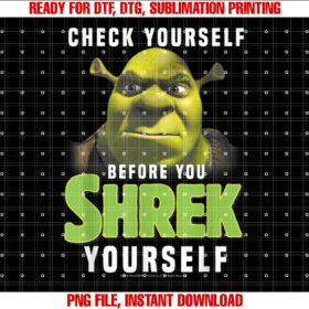 Shrek Check Yourself Before You Shrek Yourself T-shirt