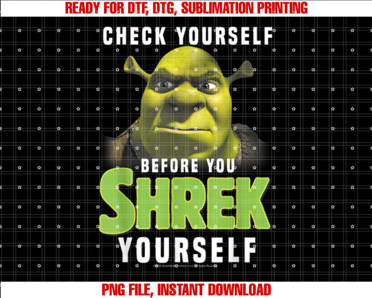 Shrek Check Yourself Before You Shrek Yourself T-shirt