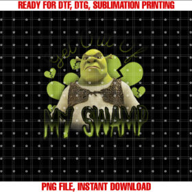 Shrek Get Out of My Swamp Broken Hearts Portrait T-shirt