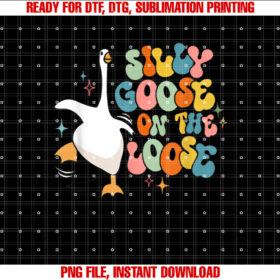 Silly Goose on the Loose Retro Groovy Silly Goose Club T-shirt