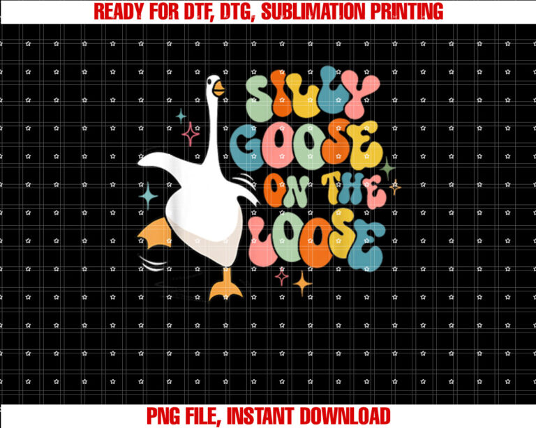 Silly Goose On The Loose Retro Groovy Silly Goose Club T-shirt