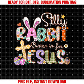 Silly Rabbit Easter is for Jesus Cute Bunny Christian Faith T-shirt