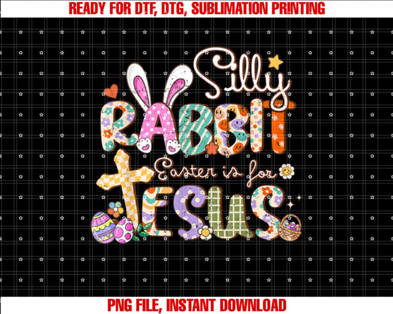 Silly Rabbit Easter Is For Jesus Cute Bunny Christian Faith T-shirt