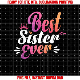 Sister Apparel Mothers Day  for the Best Sister Ever T-shirt