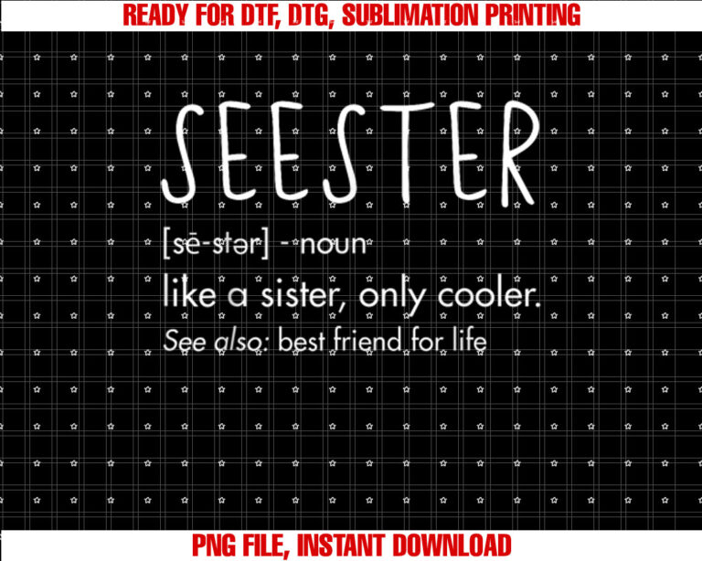Sister Birthday Gifts Apparel With Funny Seester Definition T-shirt