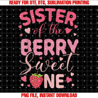 Sister Of The Berry Sweet One Strawberry First Birthday T-shirt