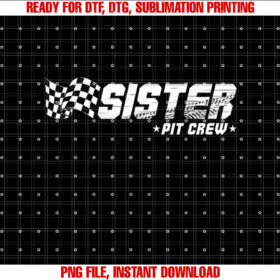 Sister Pit Crew Race Car Birthday Family Racing T-shirt
