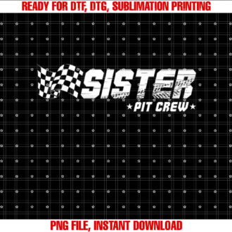 Sister Pit Crew Race Car Birthday Family Racing T-shirt