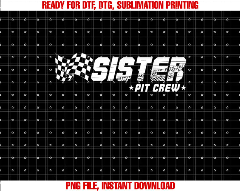 Sister Pit Crew Race Car Birthday Family Racing T-shirt