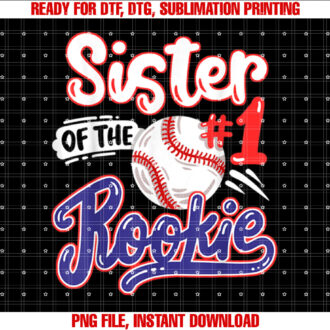 Sister of Rookie 1st Baseball Birthday Party Theme T-shirt