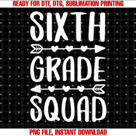 Sixth Grade Squad 6th Grade Student Teacher T-shirt