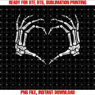 Skeleton Hands Heart Sign Retro Halloween Costume Women Girl T-shirt