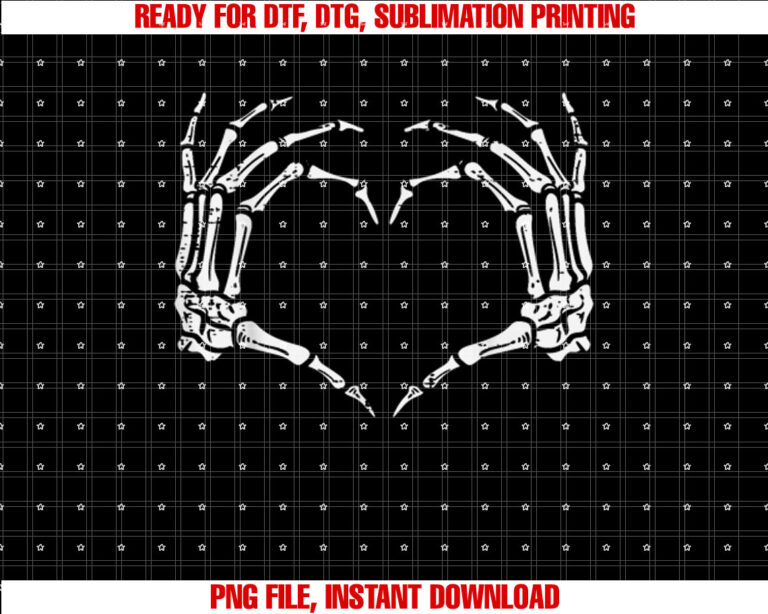 Skeleton Hands Heart Sign Retro Halloween Costume Women Girl T-shirt