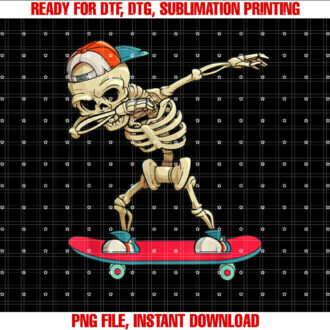 Skeleton Skateboard Dabbing Skate Skeleton T-shirt
