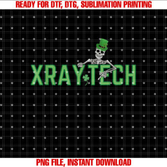 Skeleton XRay Tech Radiology Technician St Patricks Day T-shirt