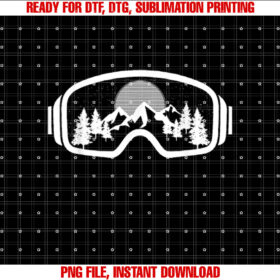 Ski Snowboard Goggles Skiing Snow Mountain Winter Gift T-shirt