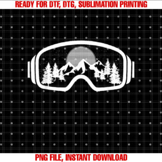 Ski Snowboard Goggles Skiing Snow Mountain Winter Gift T-shirt