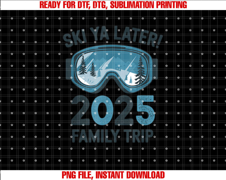 Ski Ya Later 2025 Family Ski Holidays T-shirt