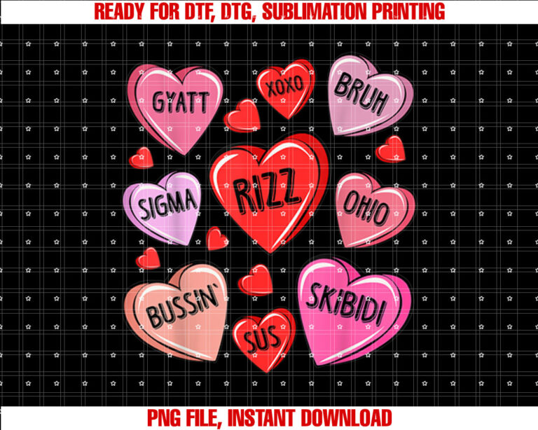 Skibidi Rizz Ohio Rizz Bruh Valentines Day Kids Boy Womens T-shirt
