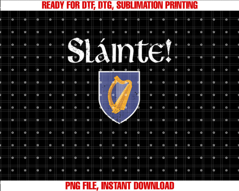 Slainte Coat of Arms Irish Patriotic St Patrick Day T-shirt
