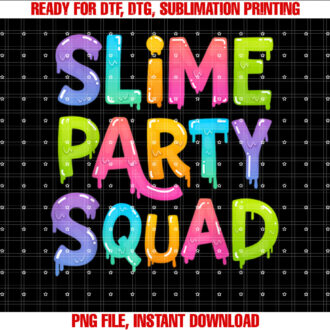 Slime Party Squad Funny Kids Boys Girls Birthday T-shirt